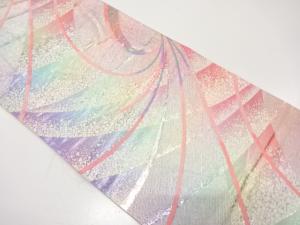 アンティーク　熨斗にのり散らし模様織り出し袋帯（材料）